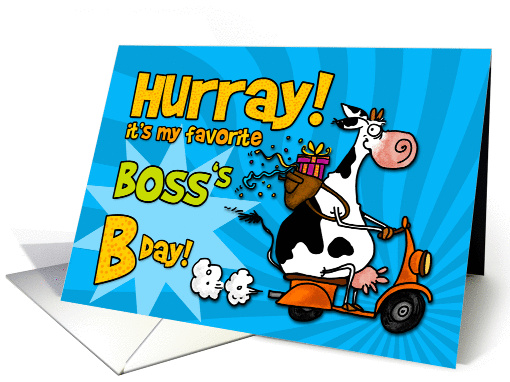 Hurray it's my favorite boss's Bday! card (452558)
