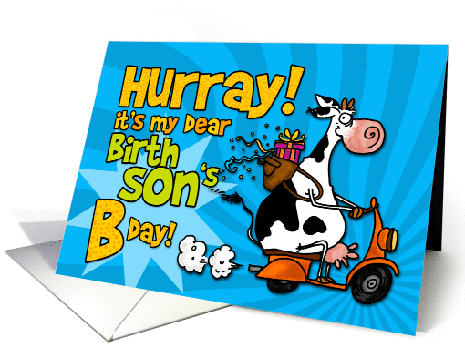 Hurray it's my dear birth son's Bday! card (452559)