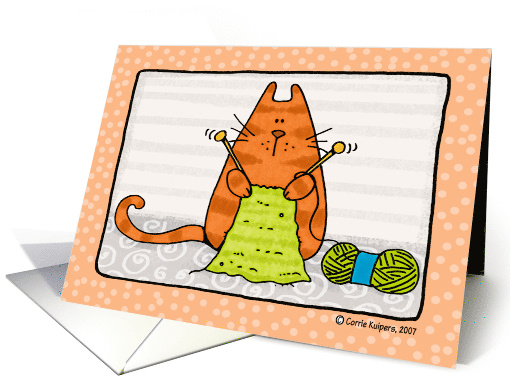 Close Knit Friendship Ginger Kitty card (45474)