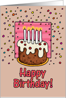 candles on your cake card