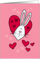 Valentines Love Bunny card