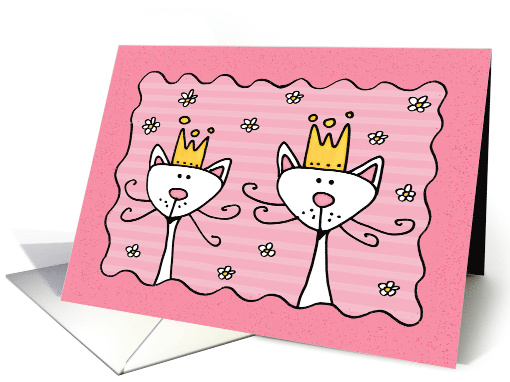 Princess Kitties Girls Get Together card (45674)