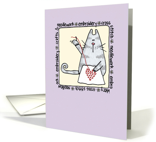 Friendship Crafty Kitty card (45724)