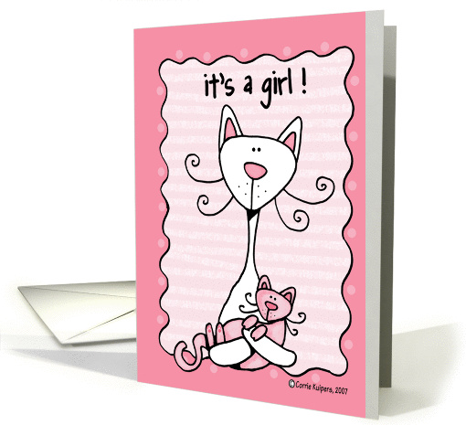 it's a girl ! card (46142)