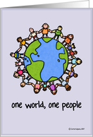 one world, one people card