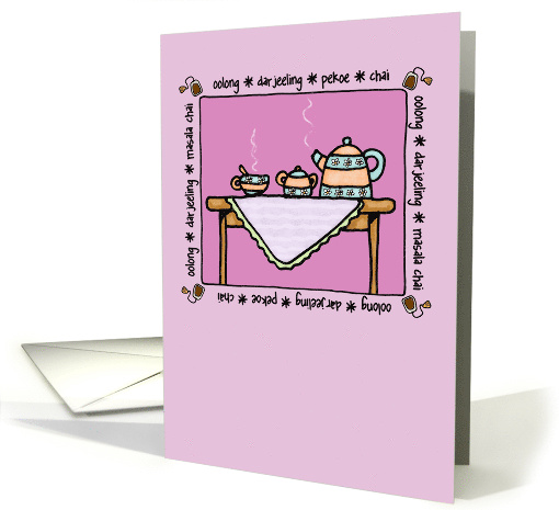 Invite to Tea Party card (47219)