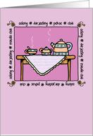 Invite to Tea Party card