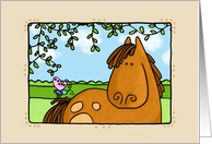 Thank You Friendship Horse card