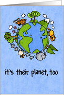 Earth Day Planet card