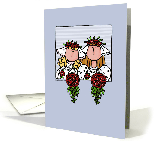 Wedding Congratulations Lesbian Couple card (49058)