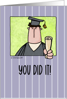 Congratulation Graduation for Him card