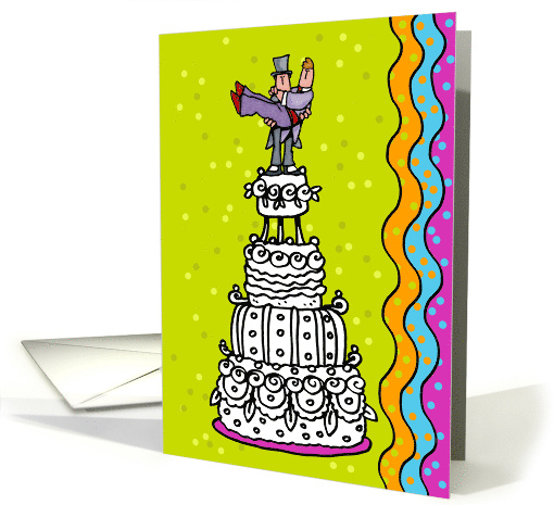 Gay Wedding Cake Congratulations card (53562)