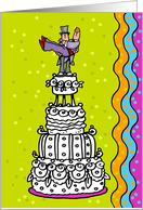 Gay Wedding Cake Congratulations card