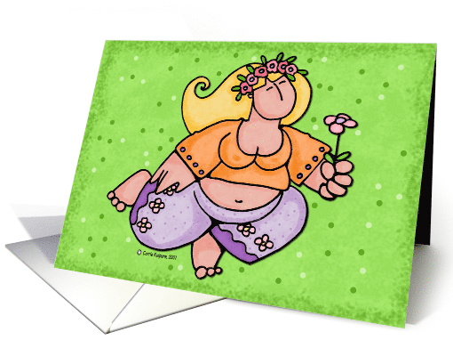 Breast Cancer Awareness Be Aware Woman card (54578)