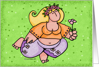 Breast Cancer Awareness Be Aware Woman card