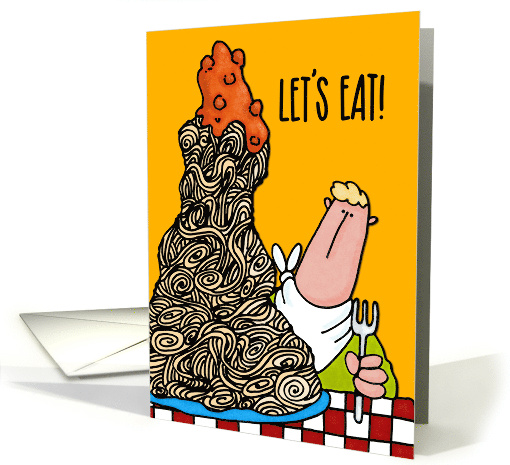Let's Eat! Dinner Party Invite card (54913)