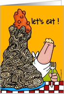 let’s eat ! card