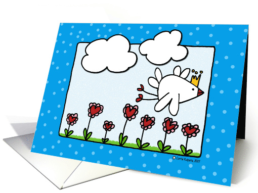 Mother's Day Bird and Flowers card (55365)