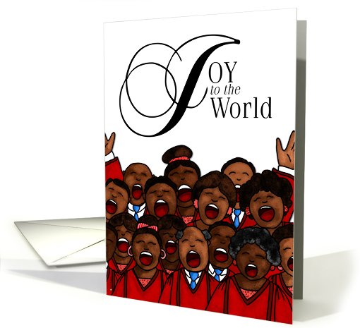 Joy to the World - African American Christmas card (558828)