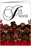 Joy to the World - African American Christmas card