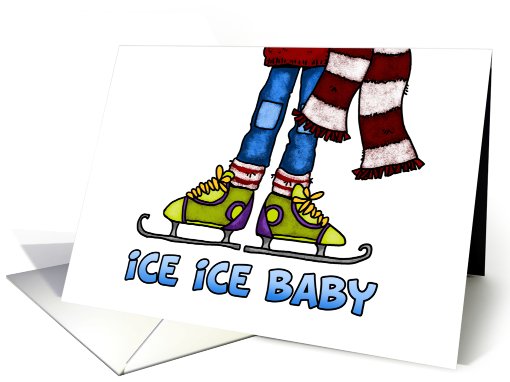 Boys Ice Skating Party Invitation card (558831)