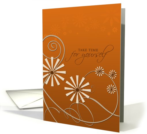Take Time For Yourself - For Cancer Patient card (568174)