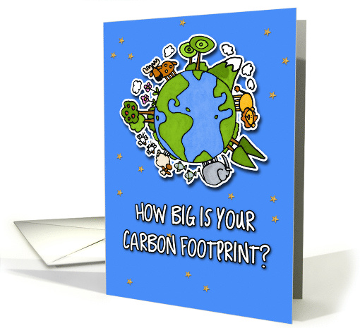 Earth Day Carbon Footprint card (57308)
