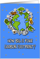 Earth Day Carbon Footprint card