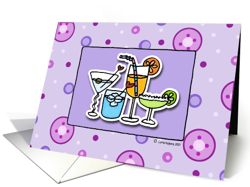 Cocktail Party Invitation card (57449)