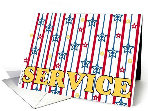 support our troops - service card (58661)