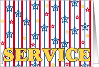 support our troops - service card