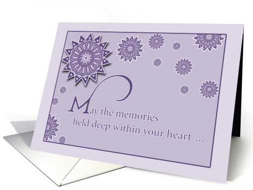 Sympathy May the Memories card (59262)