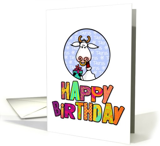 Happy Birthday - Taurus card (597264)