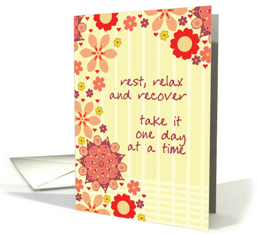 Get Well Rest Relax Recover card (60249)