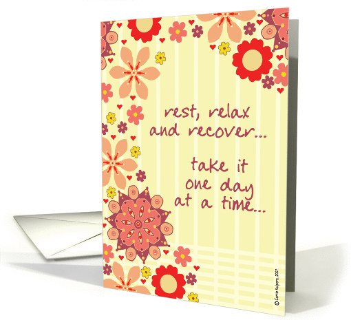 encouragement - rest, relax & recover card (60249)
