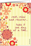 encouragement - rest, relax & recover card