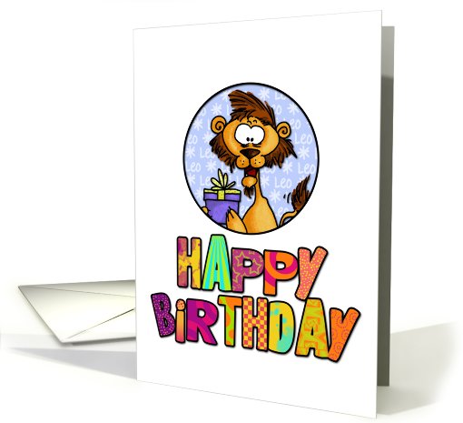 Happy Birthday - Leo card (604154)