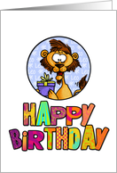 Happy Birthday - Leo card