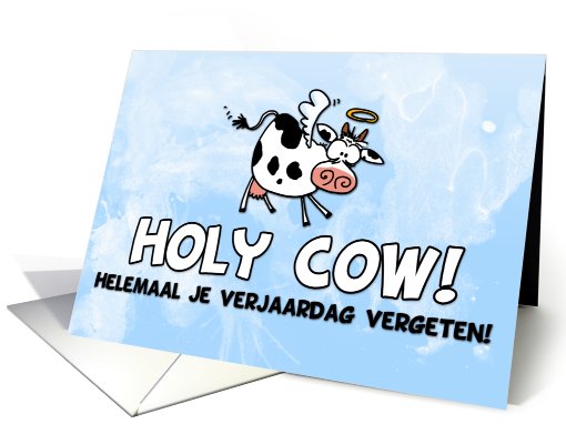 Holy Cow! verjaardag vergeten card (604157)