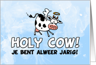 Holy Cow! alweer jarig card