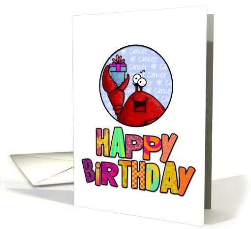 Happy Birthday - Cancer card (607118)