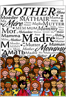 Mother in Different Languages - Happy Birthday card