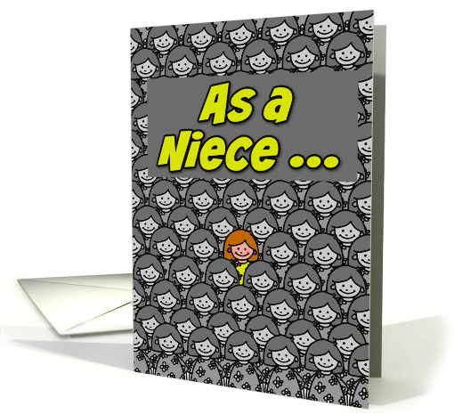 As A Niece Happy Mother's Day card (617107)