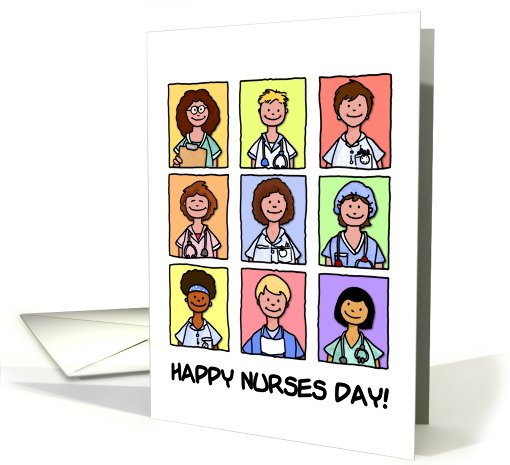 Female Nurses - Happy Nurses Day card (619771)