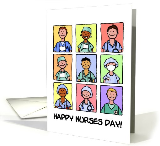 Male Nurses - Happy Nurses Day card (619772)