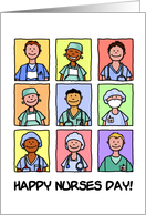 Male Nurses - Happy Nurses Day card