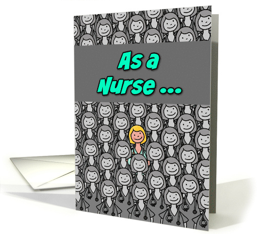 One in a Million Nurse Female Nurses Day card (619799)