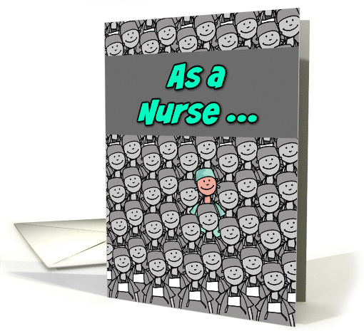 One in a Million Nurse Male Nurses Day card (619800)