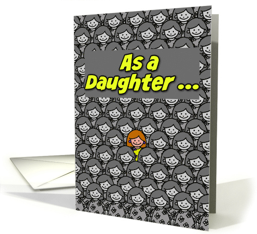 One in a Million Daughter Happy Mother's Day card (621420)