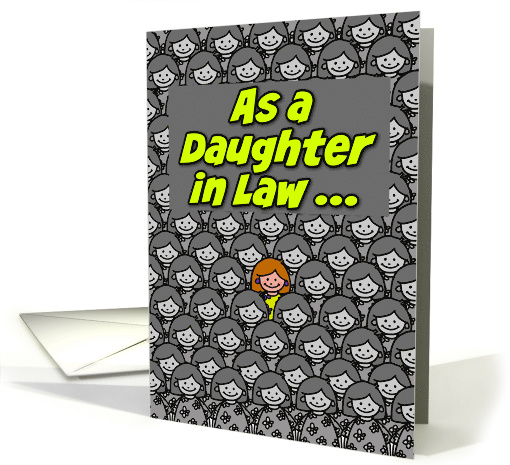 One in a Million Daughter in Law Happy Mother's Day card (621422)